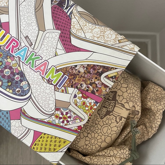 VAULT BY VANS X TAKASHI MURAKAMI - CLASSIC SLIP-ON LX (Flower) Silver Line - Picture 2 of 12